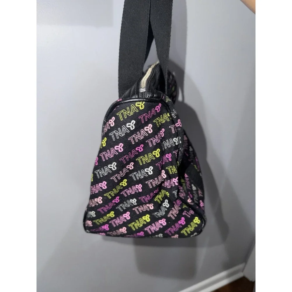 Y2K Vintage Aritzia TNA‎ small duffle Bag Multicolor Black 1